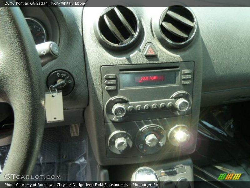 Ivory White / Ebony 2006 Pontiac G6 Sedan