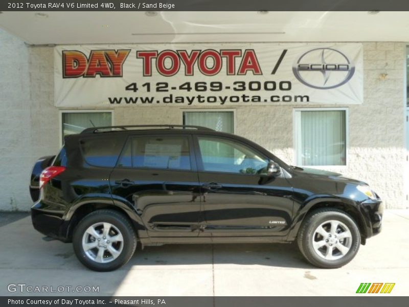Black / Sand Beige 2012 Toyota RAV4 V6 Limited 4WD