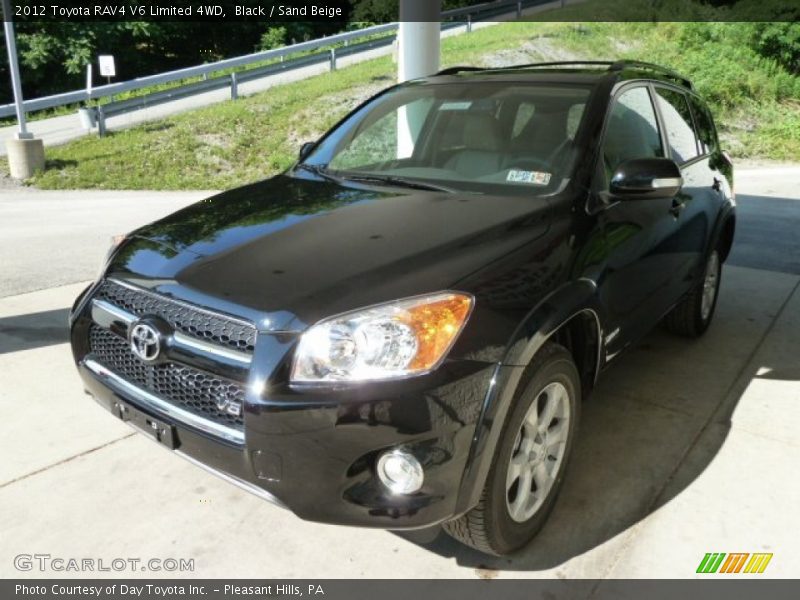 Black / Sand Beige 2012 Toyota RAV4 V6 Limited 4WD