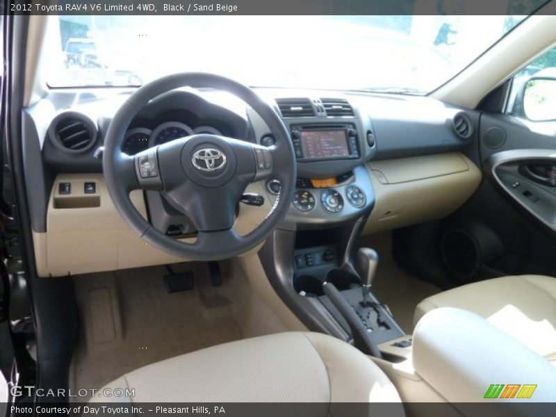 Black / Sand Beige 2012 Toyota RAV4 V6 Limited 4WD