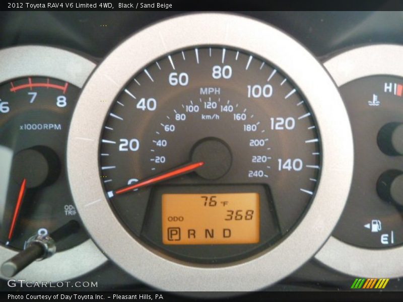Black / Sand Beige 2012 Toyota RAV4 V6 Limited 4WD