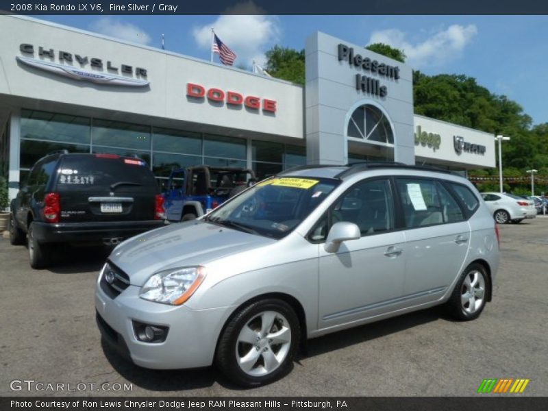 Fine Silver / Gray 2008 Kia Rondo LX V6