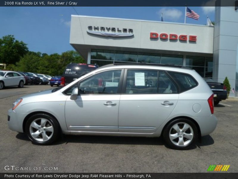 Fine Silver / Gray 2008 Kia Rondo LX V6