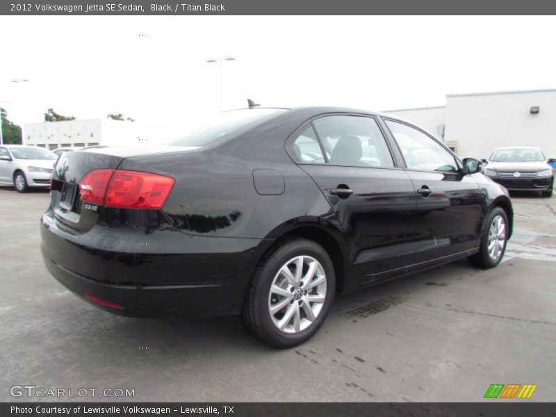 Black / Titan Black 2012 Volkswagen Jetta SE Sedan