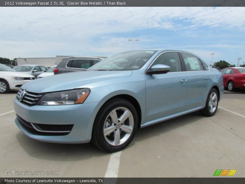 Glacier Blue Metallic / Titan Black 2012 Volkswagen Passat 2.5L SE