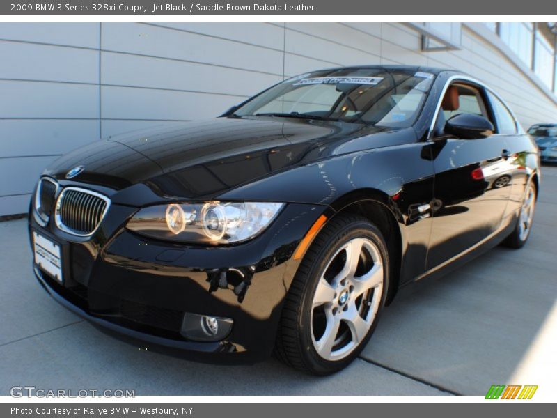 Jet Black / Saddle Brown Dakota Leather 2009 BMW 3 Series 328xi Coupe