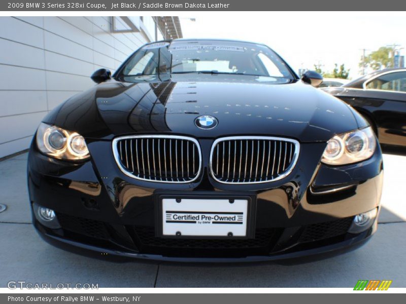 Jet Black / Saddle Brown Dakota Leather 2009 BMW 3 Series 328xi Coupe