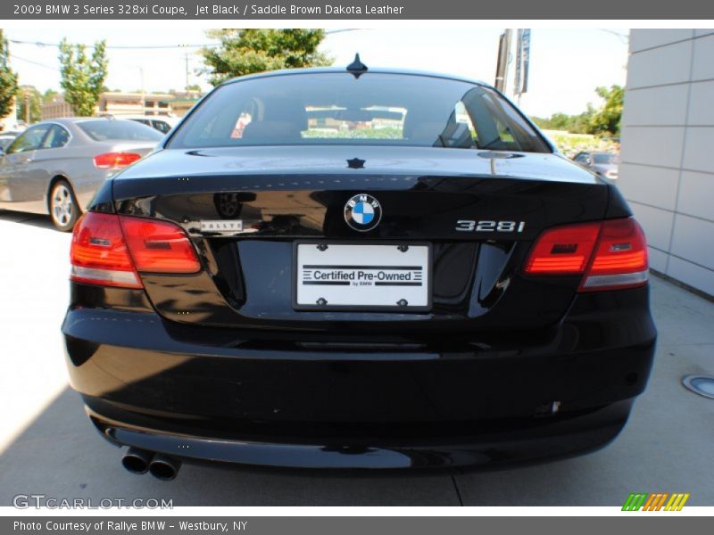Jet Black / Saddle Brown Dakota Leather 2009 BMW 3 Series 328xi Coupe