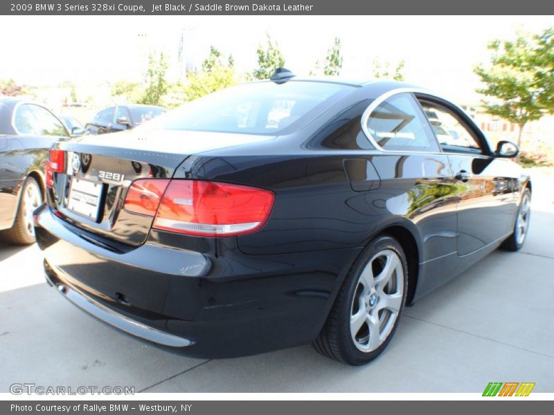 Jet Black / Saddle Brown Dakota Leather 2009 BMW 3 Series 328xi Coupe
