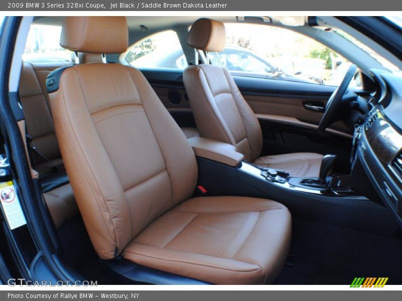 Jet Black / Saddle Brown Dakota Leather 2009 BMW 3 Series 328xi Coupe