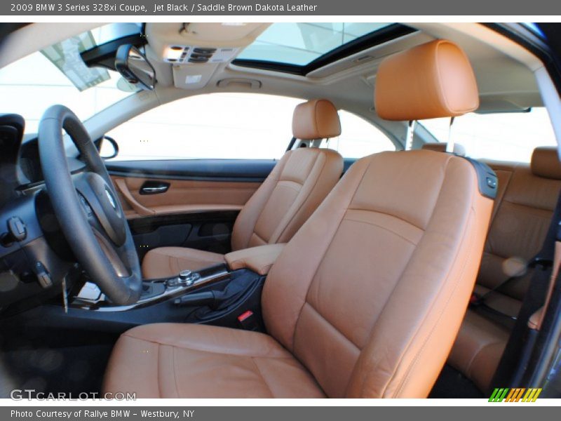 Jet Black / Saddle Brown Dakota Leather 2009 BMW 3 Series 328xi Coupe