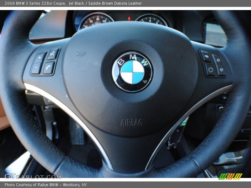 Jet Black / Saddle Brown Dakota Leather 2009 BMW 3 Series 328xi Coupe