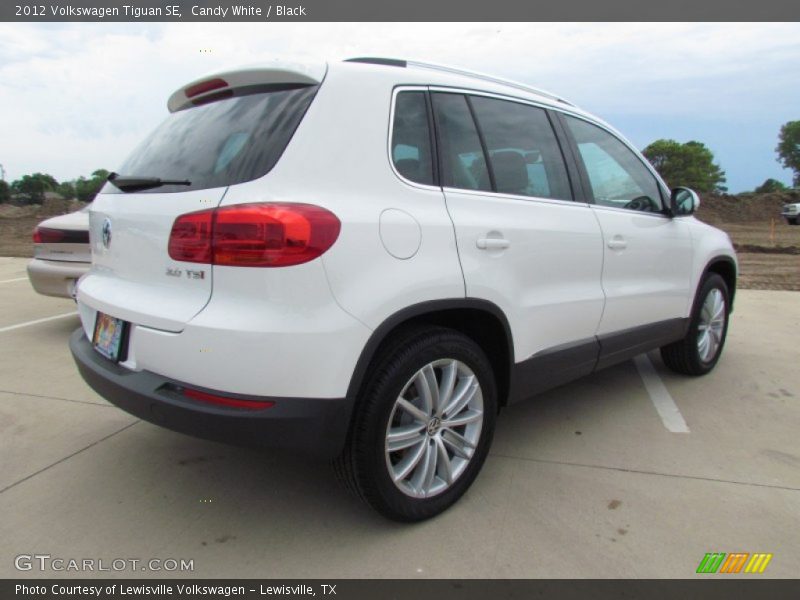 Candy White / Black 2012 Volkswagen Tiguan SE