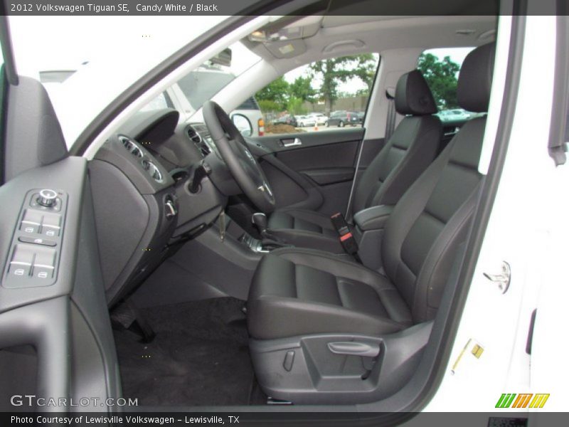 Candy White / Black 2012 Volkswagen Tiguan SE