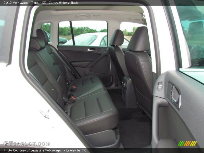 Candy White / Black 2012 Volkswagen Tiguan SE