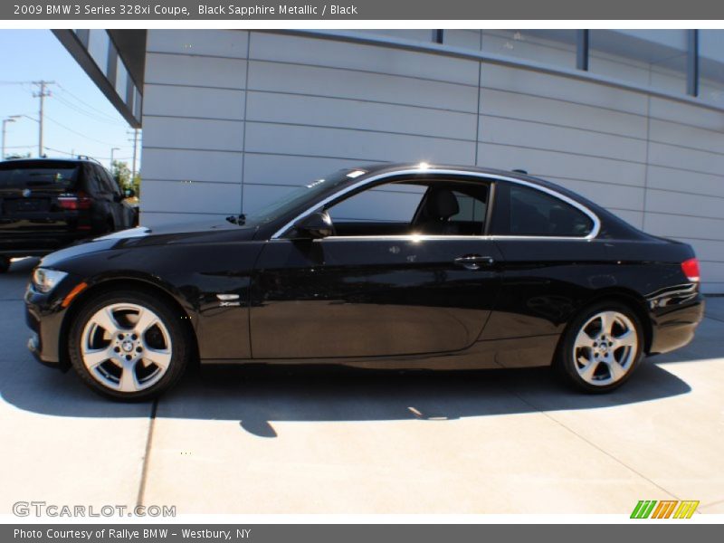 Black Sapphire Metallic / Black 2009 BMW 3 Series 328xi Coupe