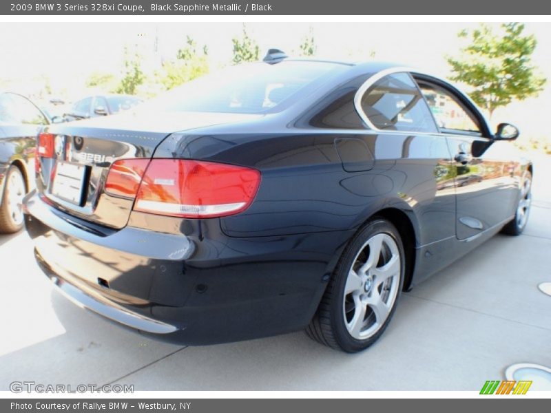 Black Sapphire Metallic / Black 2009 BMW 3 Series 328xi Coupe