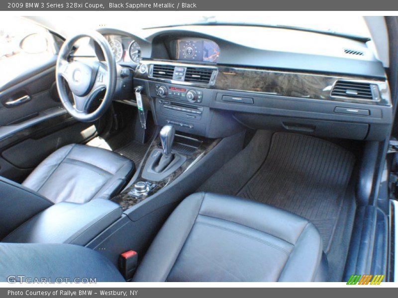 Black Sapphire Metallic / Black 2009 BMW 3 Series 328xi Coupe