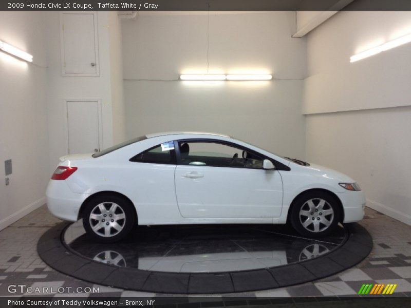 Taffeta White / Gray 2009 Honda Civic LX Coupe
