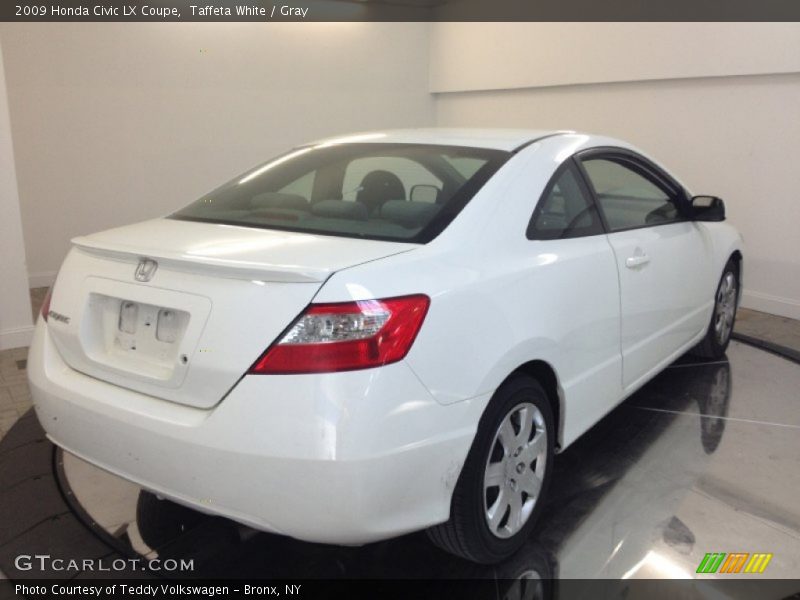 Taffeta White / Gray 2009 Honda Civic LX Coupe