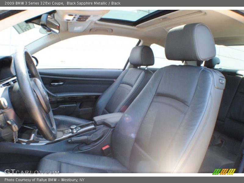 Black Sapphire Metallic / Black 2009 BMW 3 Series 328xi Coupe