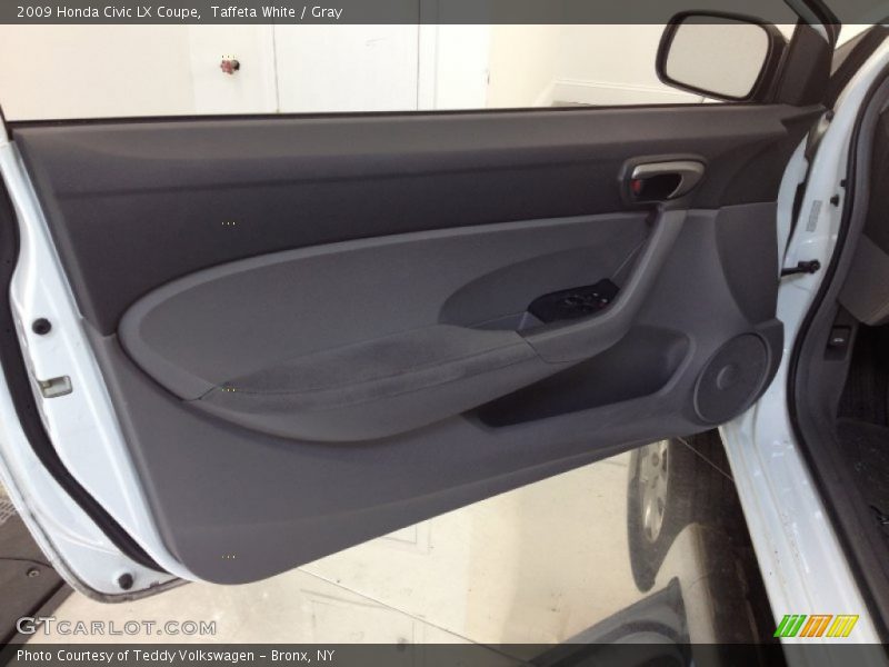 Taffeta White / Gray 2009 Honda Civic LX Coupe