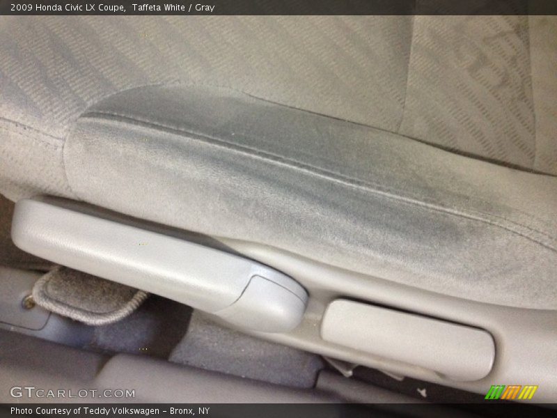 Taffeta White / Gray 2009 Honda Civic LX Coupe