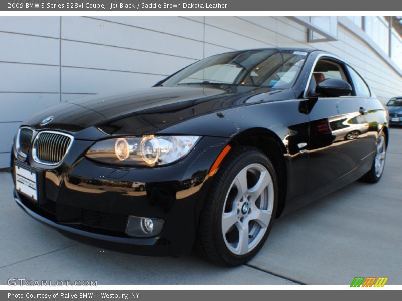Jet Black / Saddle Brown Dakota Leather 2009 BMW 3 Series 328xi Coupe