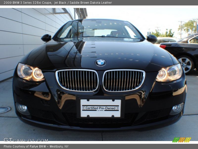 Jet Black / Saddle Brown Dakota Leather 2009 BMW 3 Series 328xi Coupe
