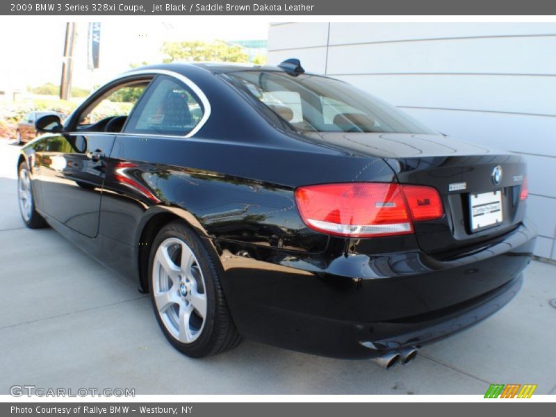 Jet Black / Saddle Brown Dakota Leather 2009 BMW 3 Series 328xi Coupe