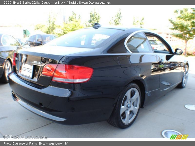Jet Black / Saddle Brown Dakota Leather 2009 BMW 3 Series 328xi Coupe