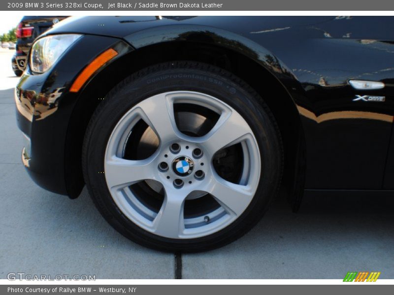 Jet Black / Saddle Brown Dakota Leather 2009 BMW 3 Series 328xi Coupe