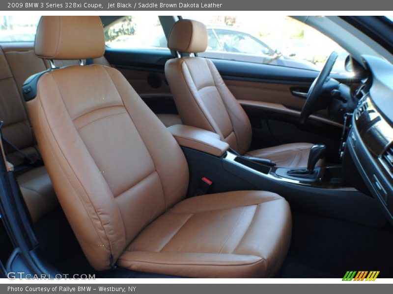 Jet Black / Saddle Brown Dakota Leather 2009 BMW 3 Series 328xi Coupe
