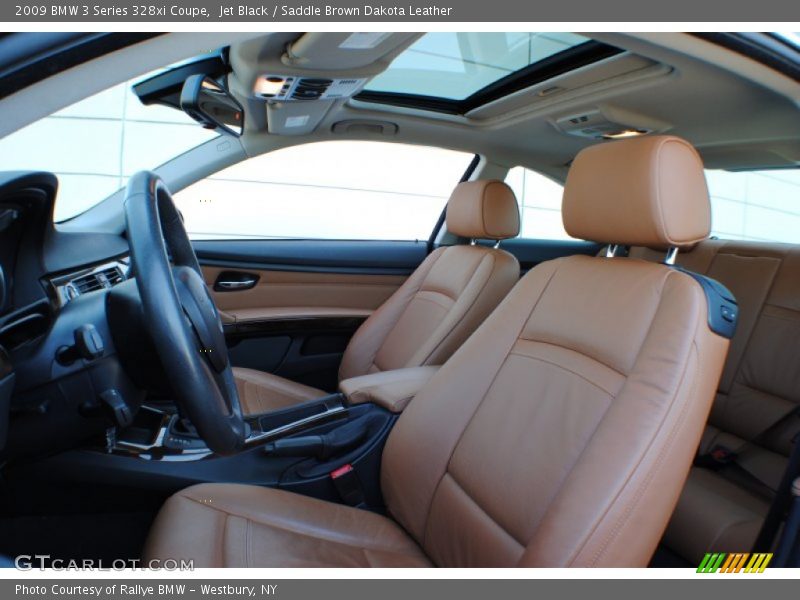 Jet Black / Saddle Brown Dakota Leather 2009 BMW 3 Series 328xi Coupe
