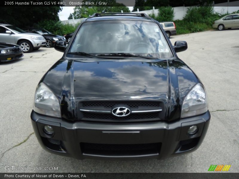 Obsidian Black / Gray 2005 Hyundai Tucson GLS V6 4WD