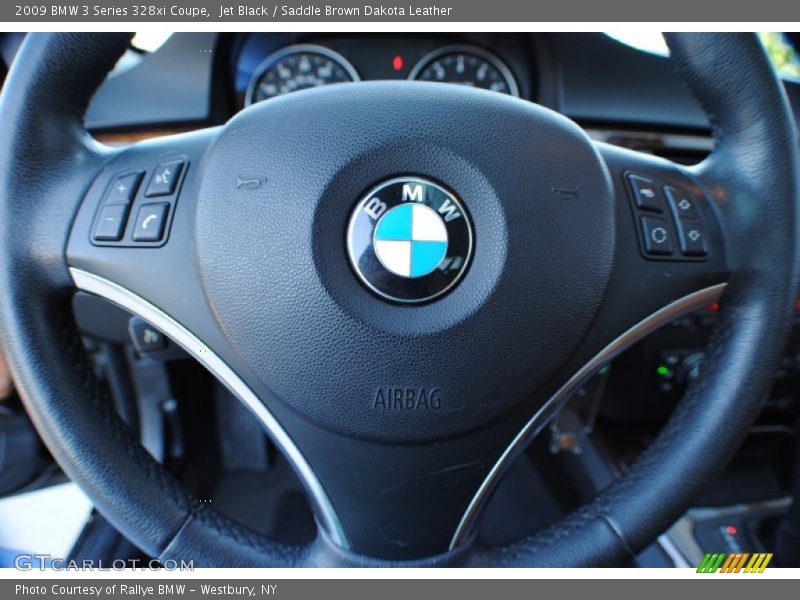 Jet Black / Saddle Brown Dakota Leather 2009 BMW 3 Series 328xi Coupe