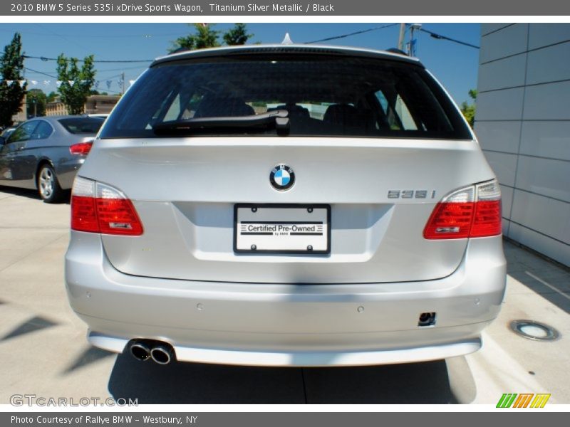 Titanium Silver Metallic / Black 2010 BMW 5 Series 535i xDrive Sports Wagon