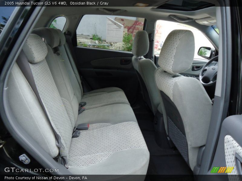 Obsidian Black / Gray 2005 Hyundai Tucson GLS V6 4WD