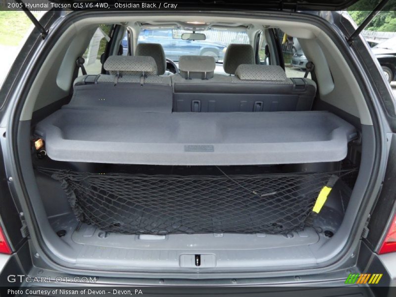 Obsidian Black / Gray 2005 Hyundai Tucson GLS V6 4WD