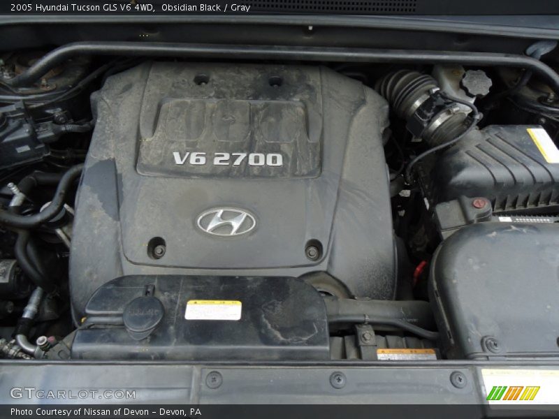  2005 Tucson GLS V6 4WD Engine - 2.7 Liter DOHC 24 Valve V6
