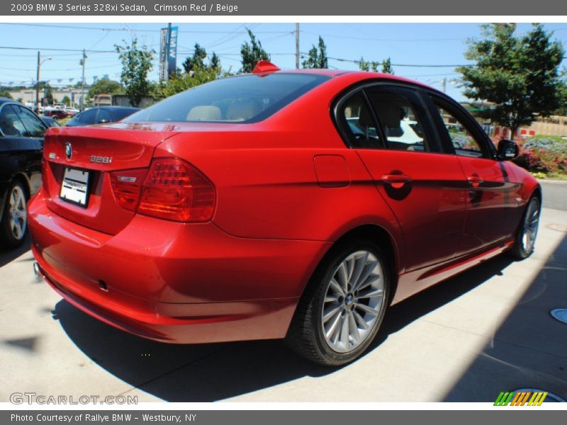 Crimson Red / Beige 2009 BMW 3 Series 328xi Sedan