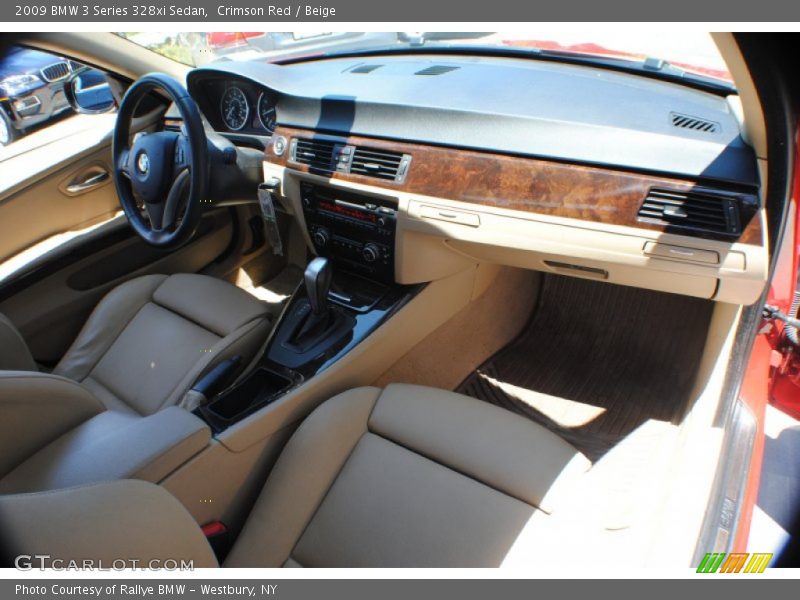 Crimson Red / Beige 2009 BMW 3 Series 328xi Sedan
