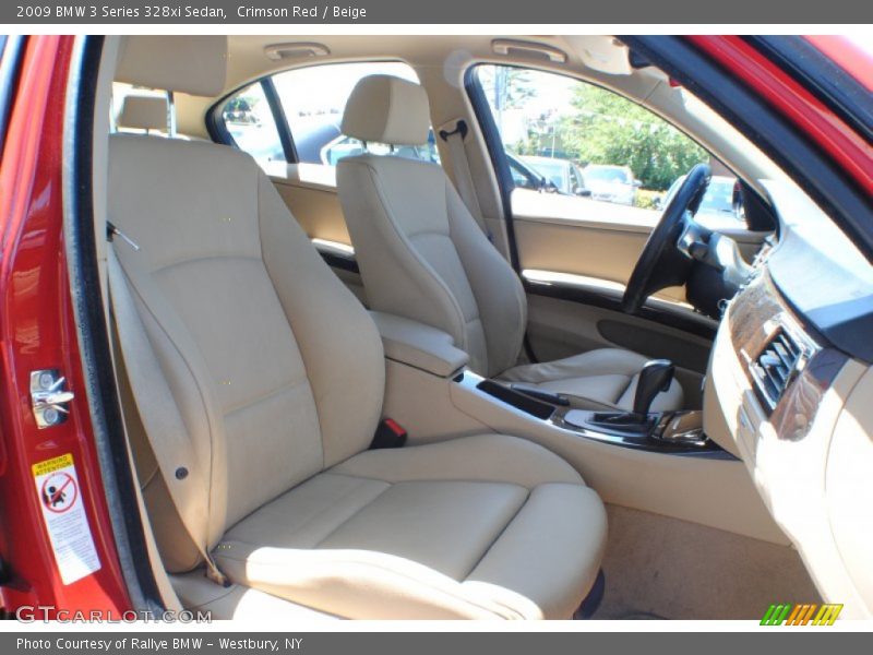 Crimson Red / Beige 2009 BMW 3 Series 328xi Sedan