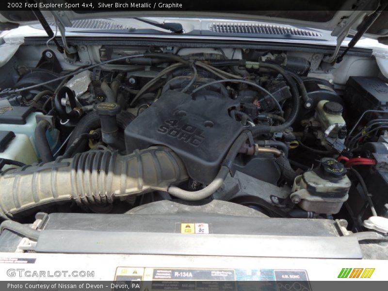 Silver Birch Metallic / Graphite 2002 Ford Explorer Sport 4x4