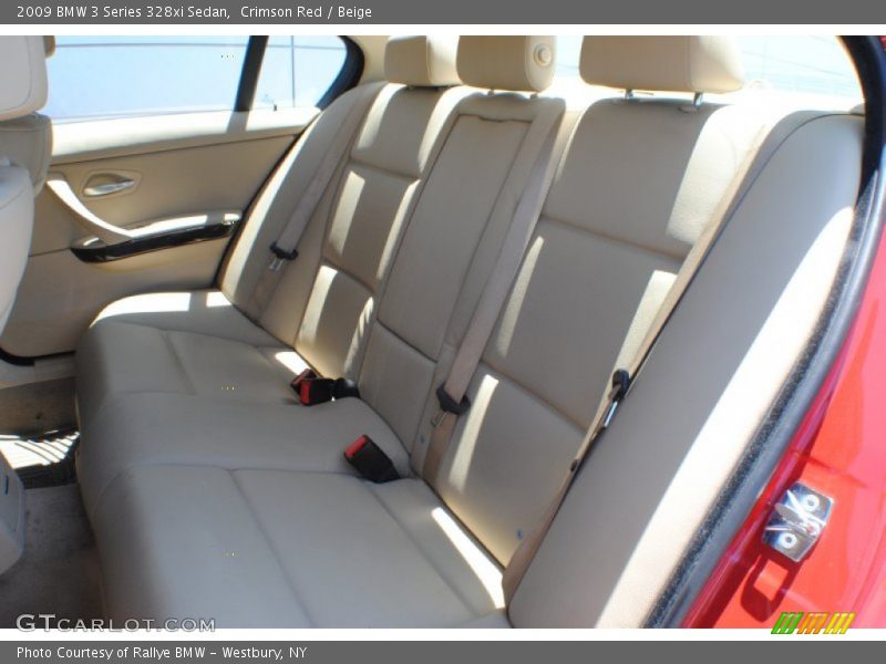 Crimson Red / Beige 2009 BMW 3 Series 328xi Sedan