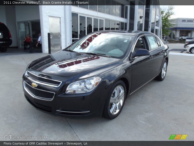 Black Granite Metallic / Titanium 2011 Chevrolet Malibu LT