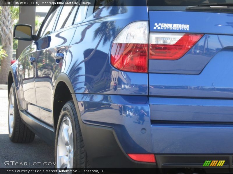 Montego Blue Metallic / Beige 2008 BMW X3 3.0si