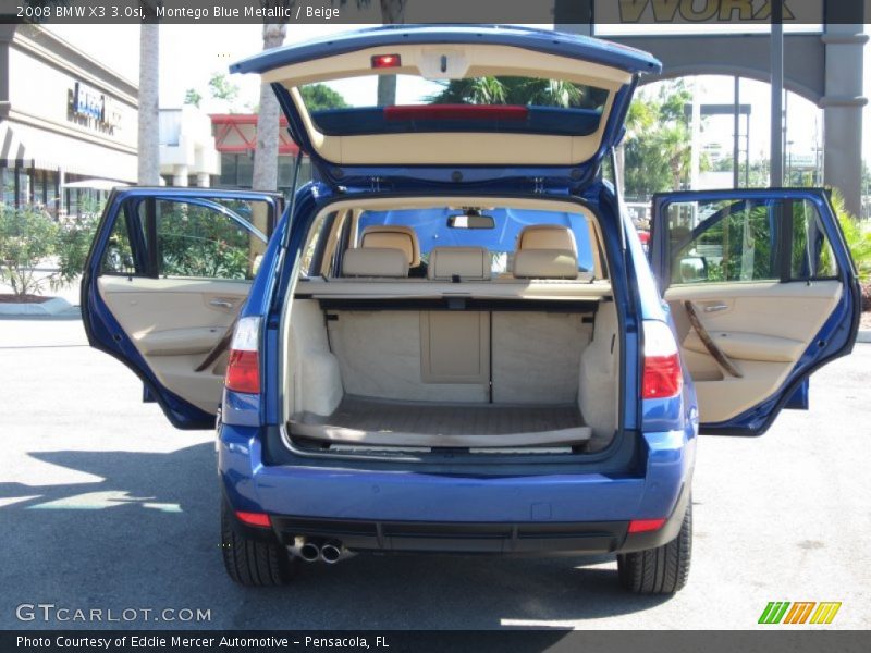 Montego Blue Metallic / Beige 2008 BMW X3 3.0si