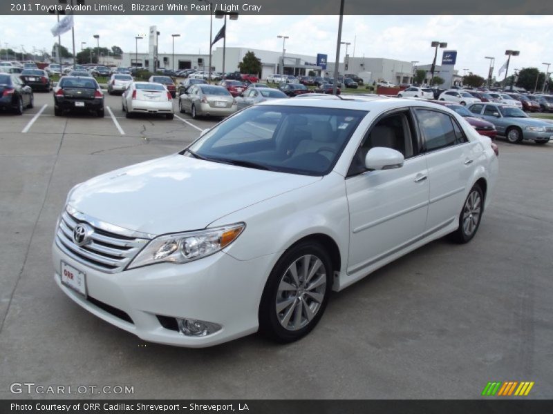 Blizzard White Pearl / Light Gray 2011 Toyota Avalon Limited