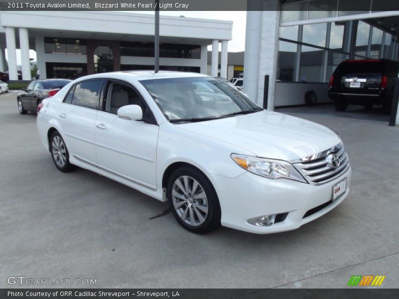 Blizzard White Pearl / Light Gray 2011 Toyota Avalon Limited
